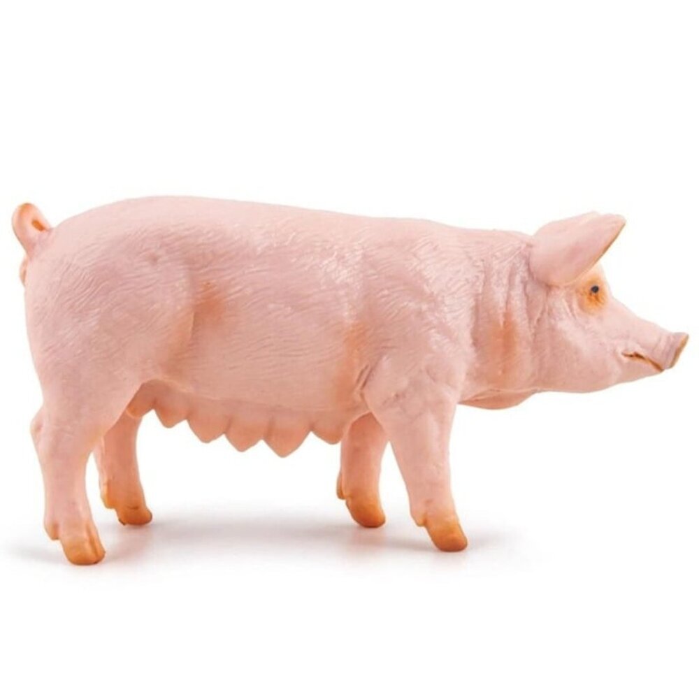 Sow Pig Figure -‎ Hand Painted Collectible Farm Animal Toy Figure - Papo